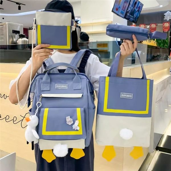 0.65 Inch Handbags Backpack Sets  Outdoor Travelling 4 Piece Backpack Set Ladies