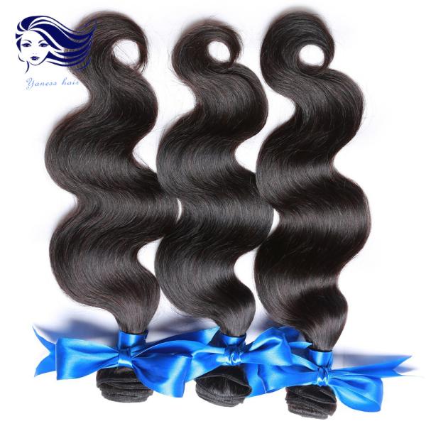 extensões tiradas do cabelo humano do cabelo do Virgin de 18Inch 7A dobro malaio 