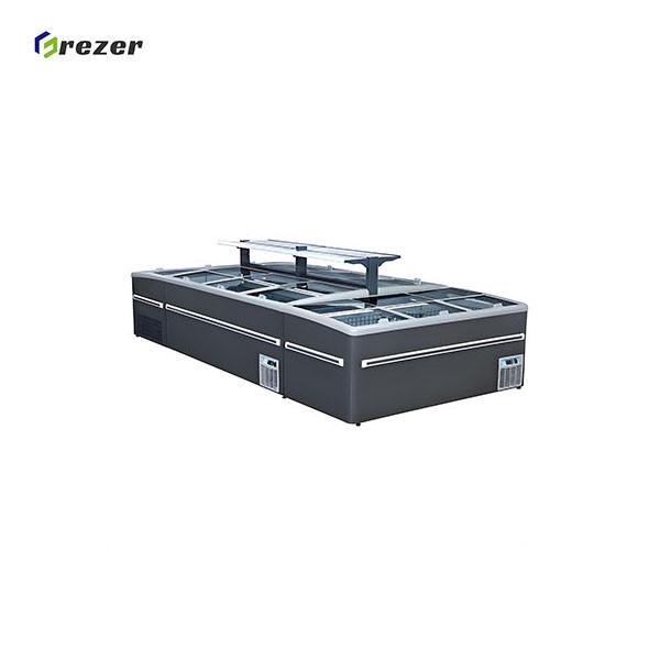 Display de poisson combiné congélateur de grande capacité Commercial Display Chest Freezer