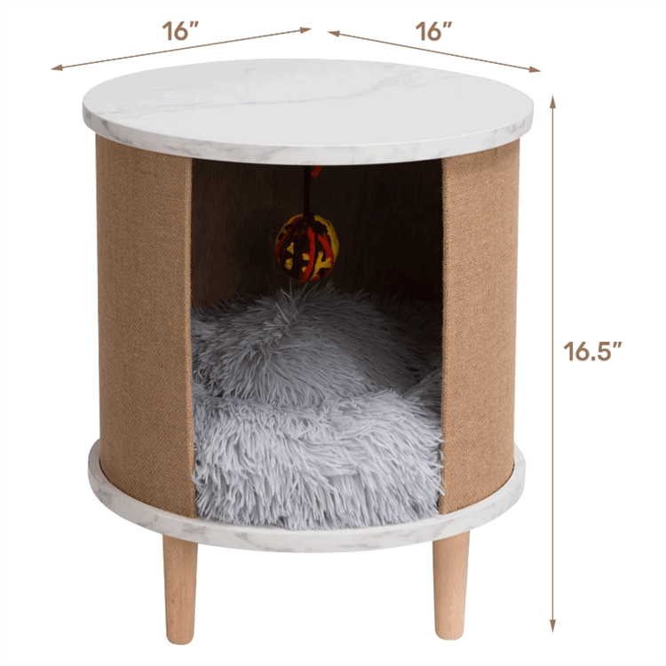 Modern Cat Furniture Small Wooden Cat House Indoor Nightstand Cat Furniture