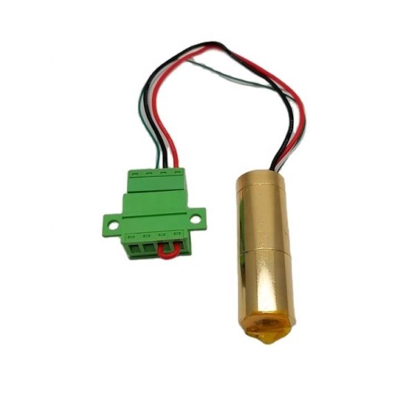 Black Anodized Aluminum Housing Good Stability 561nm Yellow Dot Laser Module by Lasence