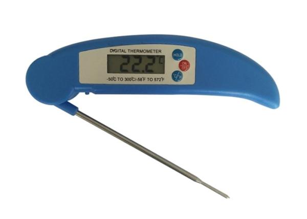 Digital Foldable Probe Electronic Bbq Thermometer , Kitchen Cooking Bbq Food Thermometer