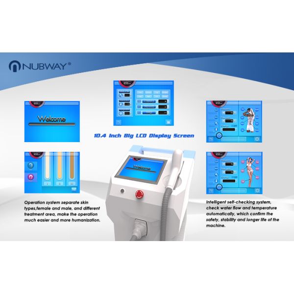 High power 808nm diode laser hair removal machine with CE certification