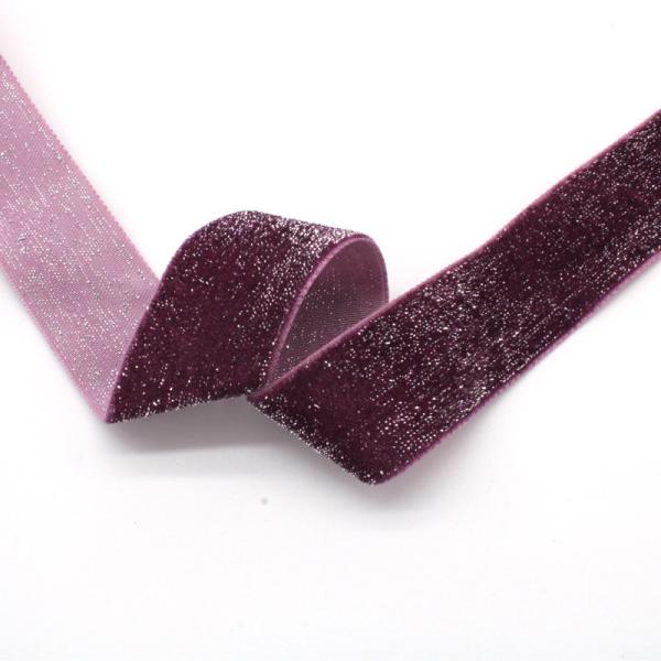 Shinny Glitter Silver Gold Velvet Ribbon 10mm-38mm Luxo Velvet Ribbon