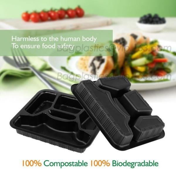 PLA plate best selling prodcts, biodegradable PLA dinner plate for restaurant use, pla food box for meat