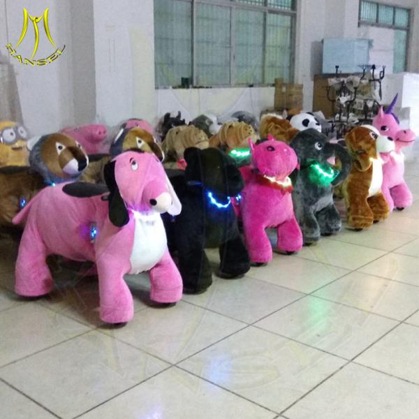 Hansel indoor playground business plan coin operated dragon ride walking indoor soft animal scooter rides cars