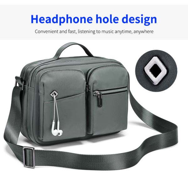 Безопасная мужская сумка для мужчин 20 см высота большой вместимость легко взять