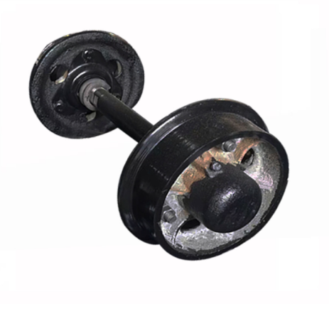 Бросая стальной набор колеса поезда для минируя OEM размера тележки 650mm 450mm