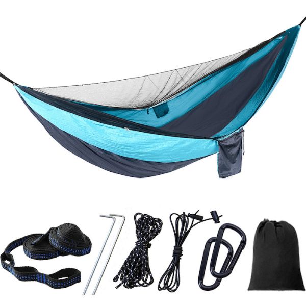 290*140CM Camouflage 210T Nylon Lightweight Camping Mosquito Net Hammock For Outdoor Relaxation