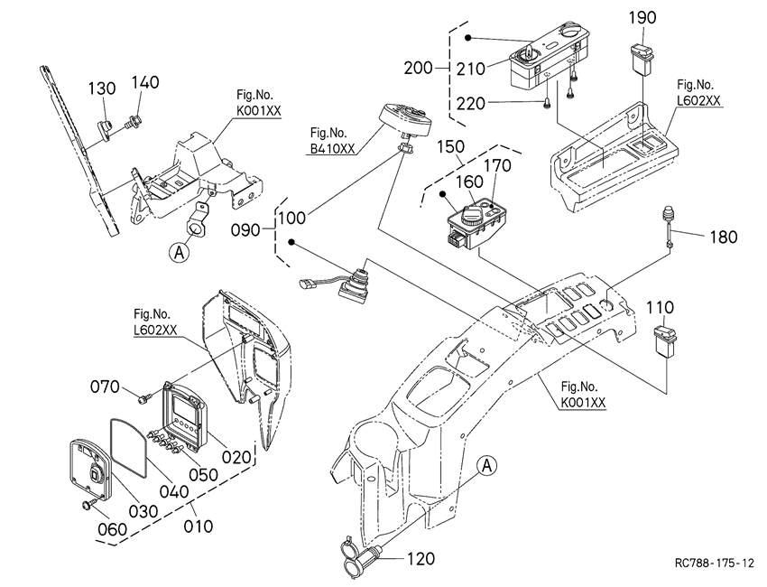 RC461-5396-2 Interruptor de encendido KUBOTA piezas de repuesto de excavadoras adecuadas para KX016-4 KX018-4 KX033-4