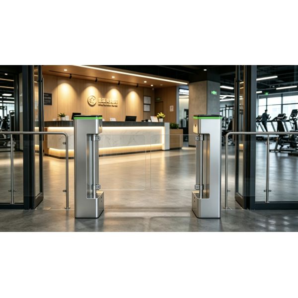 Stainless Steel Swing Barrier Turnstile Gate With Face Recognition