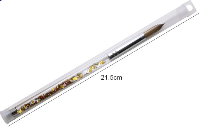 Sable Hair Acrylic Nail Brush  Liquid Glitter Handle Vegan Acrylic Nail Brush
