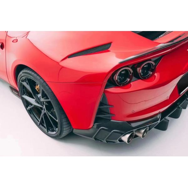 Para Ferrari 812 Kit de cuerpo de fibra de carbono 812 Moderado estilo MSY Kit de cuerpo de fibra de carbono de la cara del labio difusor spoiler