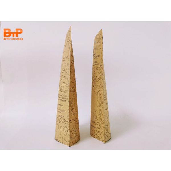 Compostable Package Zipper Bag  Biodegradable Materials Plastic Bags PLA Paper Pouch Bag Eco-friendly Material Packaging