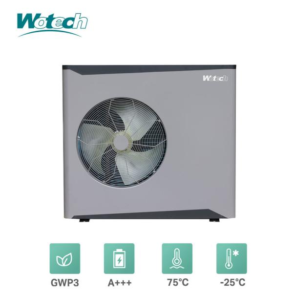 Wotech 220V 15kw Air To Water Heat Pump Monoblock R290 Euro Standard DHW Heat Pump