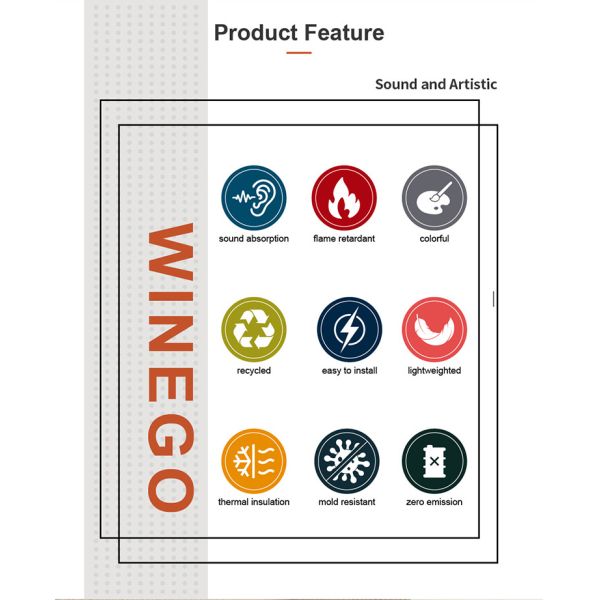 12 мм толстые декоративные ПЭТ акустические панели для детских садов снижают шум