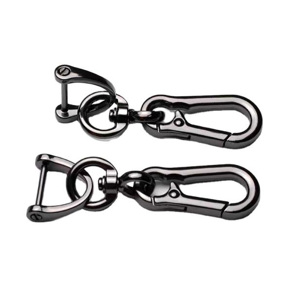 Gunmetal Car Keychain Holder ISO9001