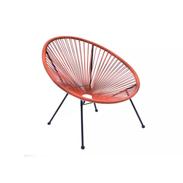 Steel Wicker Rope Rattan Acapulco Chair Outdoor Patio Garden Table And Chair Set