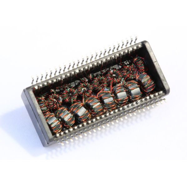 ハブの分離THT 1500Vrmsネットワークの変圧器モジュールHN16467SG