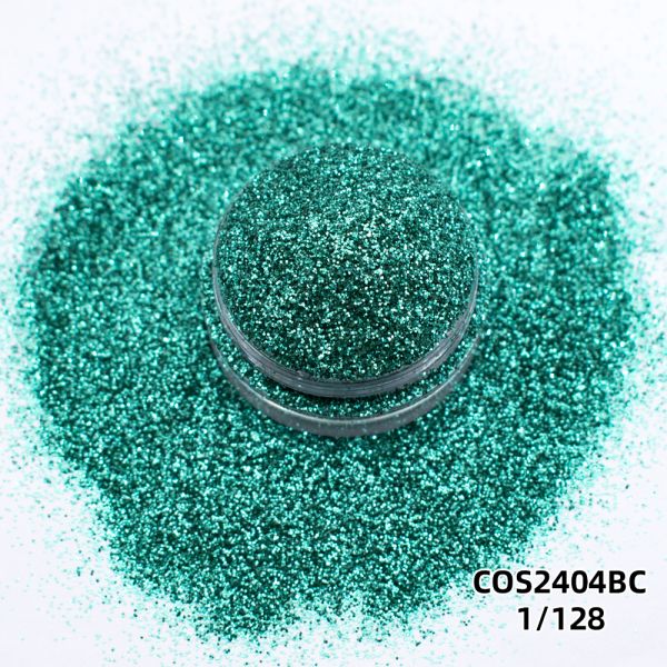 Biodegradable Blue Green Cosmetic Glitter Resin Pigment Powder OEM
