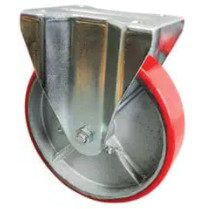6'' European Heavy Duty Red PU On Cast Iron Castor Wheels 1000lbs