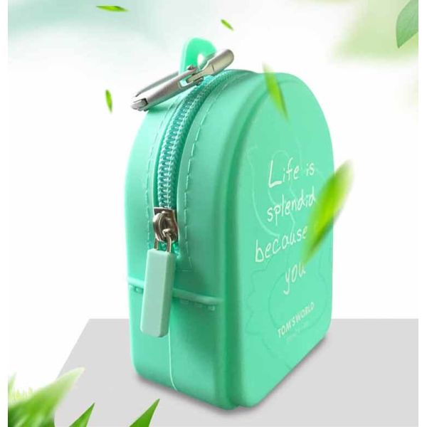 Сумка хранения трубки ручки сумки хранения косметик небольших круговых женщин силикона форменная