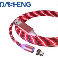 Cabo de carregamento do diodo emissor de luz 1m USB 2,0 magnéticos para o micro tipo relâmpago de C