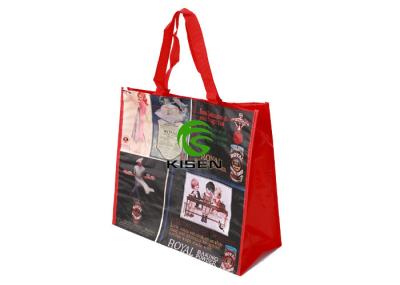 Foldable Woven Polypropylene Bags , Recyclable Pp Woven Shopping Bag For Gift