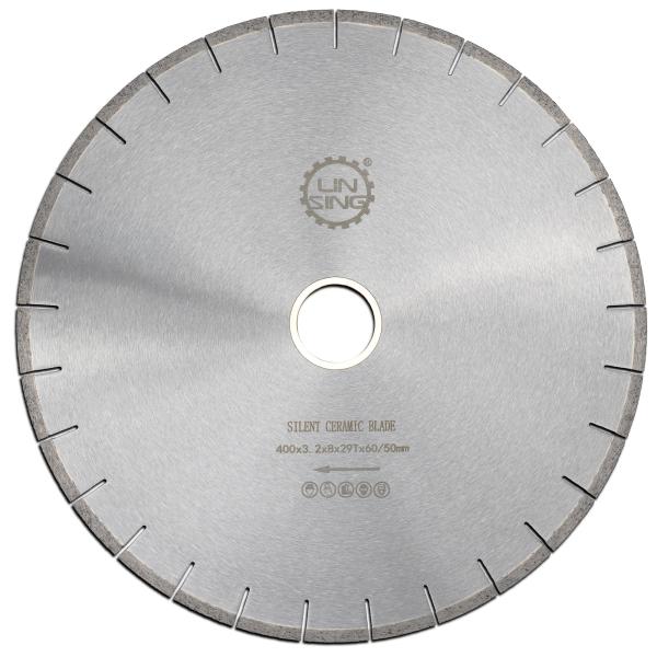 High Frequency Brazed Diamond Cutting Segment Saw Blade D350mm for Porcelain Tile