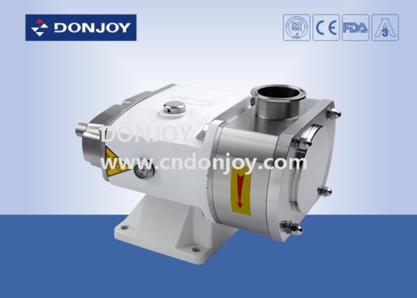 Vertical sanitary rotary lobe  Pump with 2Hopper connection for transfer cosmetic syrup pharmacy