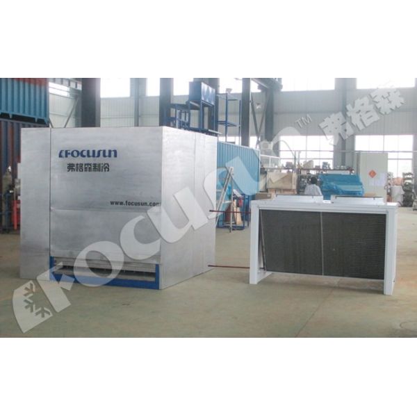 Machine à glace à bloc de refroidissement à saumure FIB-WHB à moteur de 10 tonnes pour système de refroidissement à l'eau