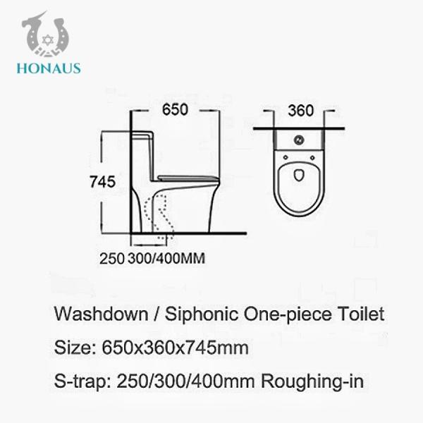 Watermark Bathroom One Piece Elongated Toilet Water - Eco  Scratch Resistant