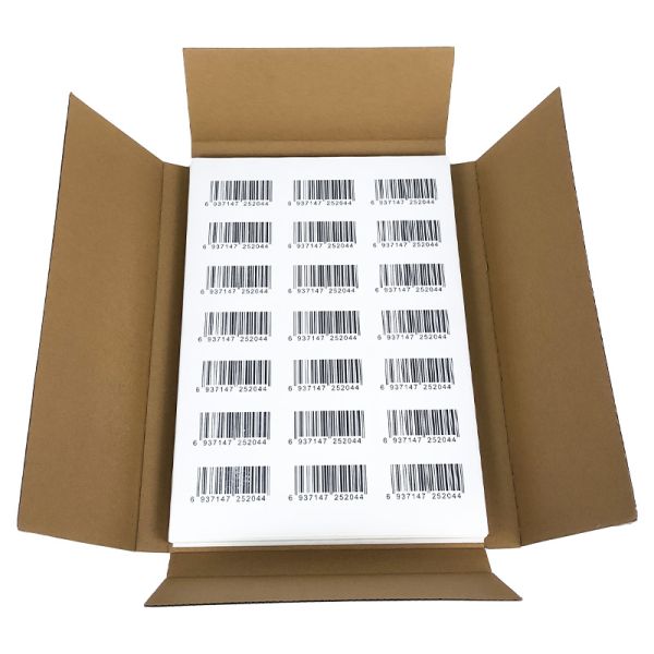 Custom 100% Wood Pulp A4 Label Stickers 210x297mm for Barcode Printing