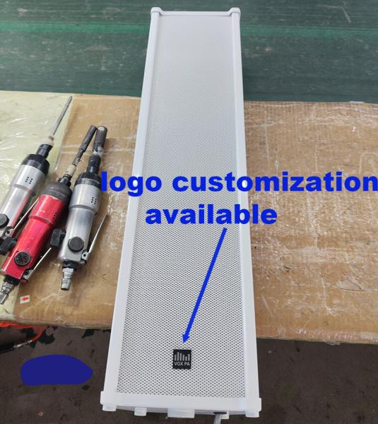 20W IP44 Waterproof Speaker Column Speaker PA System 2*4 Inch Woofer OEM ODM Durable White Color