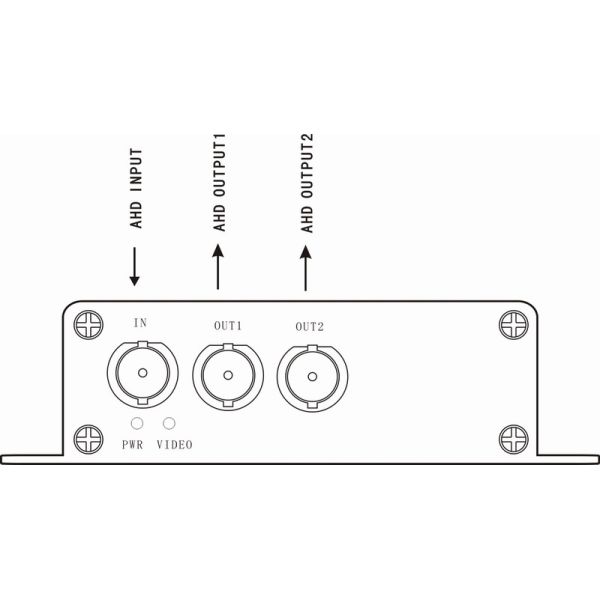 1x2 AHD distribution amplifier,AHD 1x2 splitters