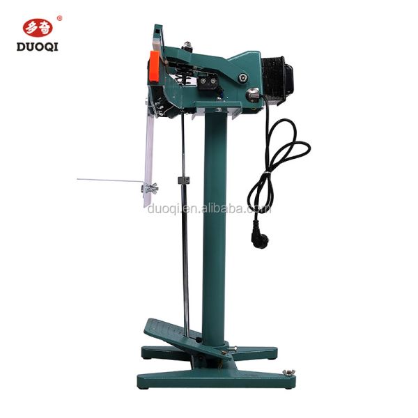 Простая в эксплуатации DUOQI PFS-650*1 Продовольственная промышленность Алюминиевая рама Педальная педальная уплотнительная машина