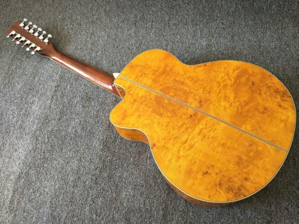12 Strings Acoustic Guitar / guitar natural AAA Solid Spruce Body 43 inch Guitar Acoustic Fishman Pickups guitar