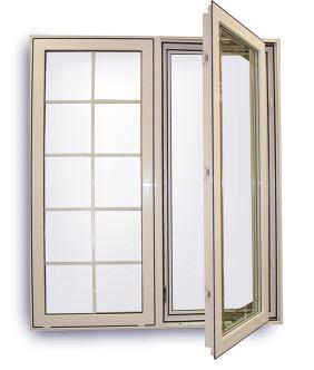 Double Glazed Aluminium Casement Windows Thermal Break Profile