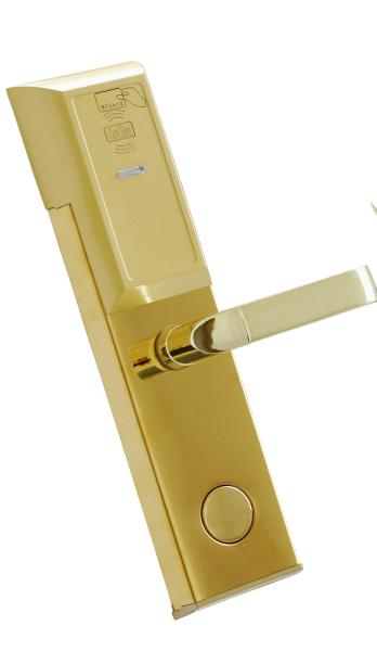 Electronic Card Hotel Door Lock , Electronic Door Latches With PVD Finishing