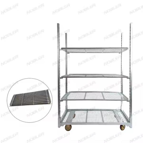 Capacité de chargement élevée Maillage métallique chariot danois Facile à assembler étanche