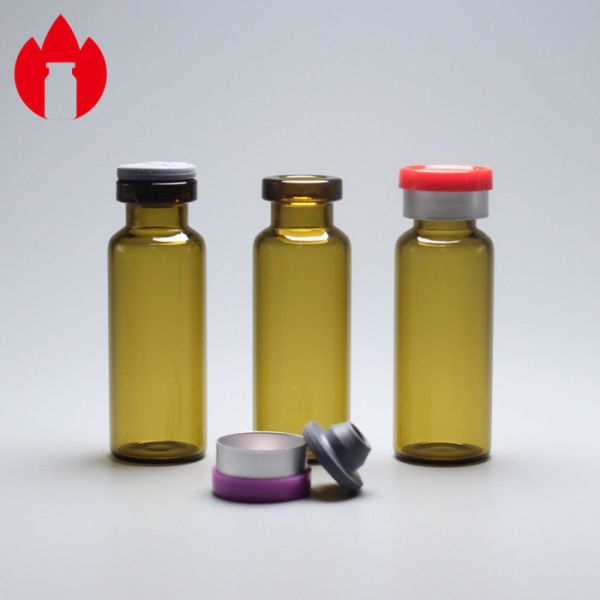 emballage de fiole en verre de Borosilicate de pharmacie de cou de cuir embouti de 4ml Brown bas