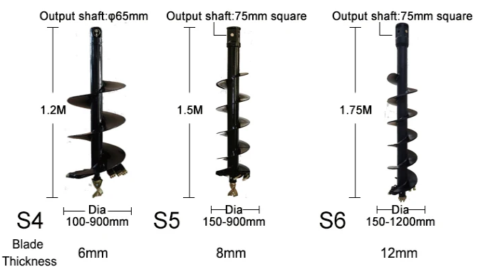 Машина для рытья отверстий экскаватор Скид Стер Присоединения HD250 HD20 HD55 HD68 Гидравлическая земляная бура