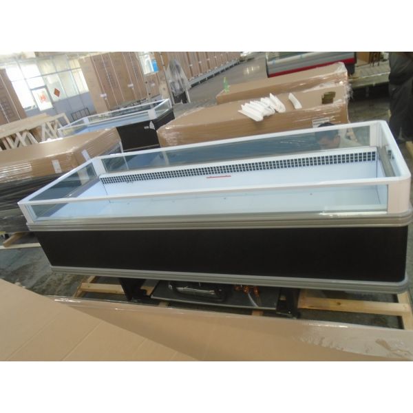 холодильник острова температуры R290 2500mm двойной для супермаркета