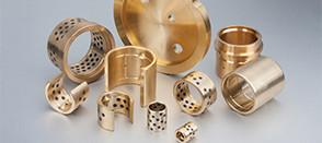 Oilless Solid Lubricant Bearings , Metal Manganese Cast Bronze Bearing
