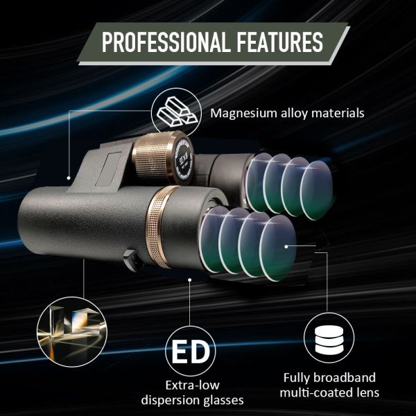 8x42 HD Binoculars Waterproof Telescope  For Hunting