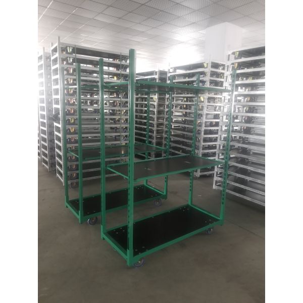 1900mm Powder Coated Steel Danish Cart Flower CC Racks