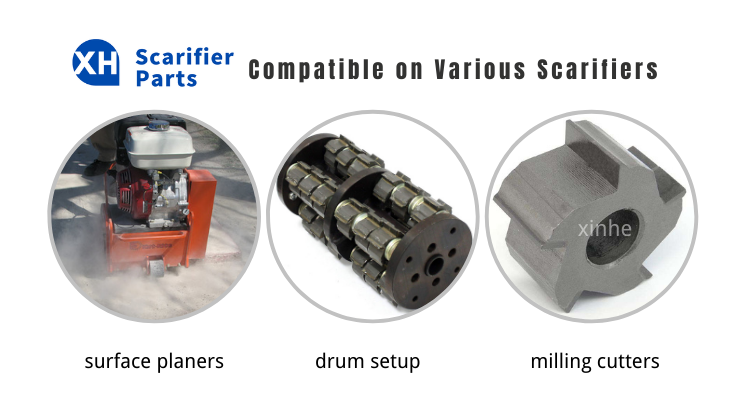 карбид 12pt наклонил филируя резцы масштабируя Planers скарификаторов отверстия 30mm колеса