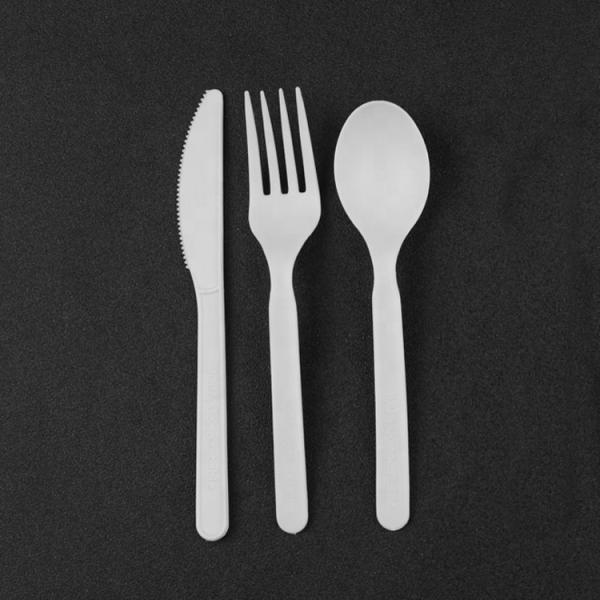 Flatware Biodegradable Cpla Fork and Tea Spoon Knife for Everyday Eco-Friendly Dining