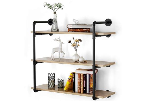 Malleable Iron Flange Industrial Pipe Shelving Wall Mounted With Casting ISO9001