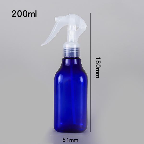 White Amber Pet Plastic Trigger Spray Bottle 200ml 7 Oz 6 Oz Mini For Salon House Clean